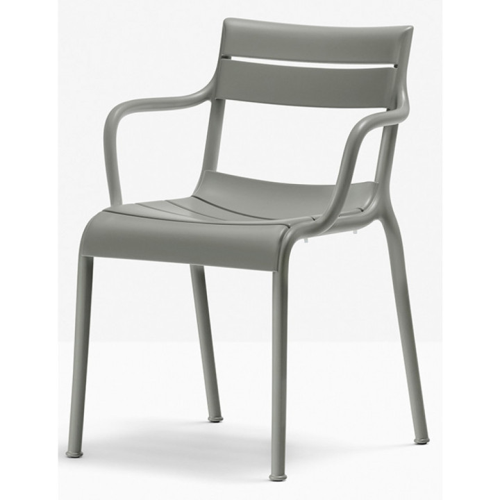 Pedrali - Souvenir 555R Armlehnstuhl  Recycled Grey Pedrali - Souvenir 555R Armlehnstuhl  Recycled Grey