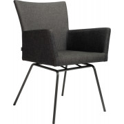 Stern - Artus Sessel VIP Edelstahl schwarz matt