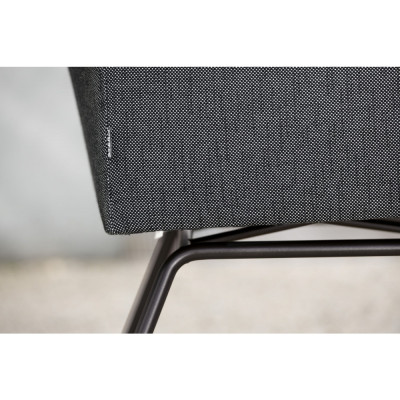 Stern - Artus Sessel VIP Edelstahl schwarz matt Stern - Artus Sessel VIP Edelstahl schwarz matt