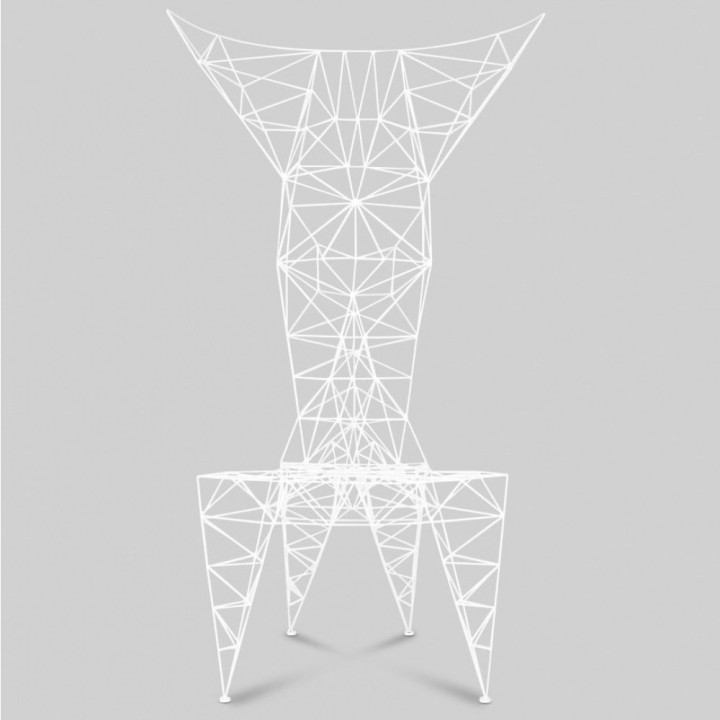 Tom Dixon - Pylon Stuhl weiß Tom Dixon - Pylon Stuhl weiß