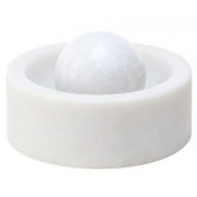 Tom Dixon - Stone Kugelmörser für Gewürze Weiß