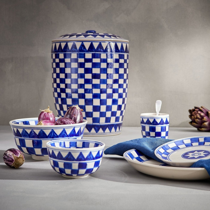 Lambert - Küchenkaro Brottopf mit Deckel Lambert - Küchenkaro Brottopf mit Deckel