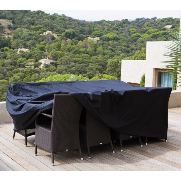 Cane-line - Cover 2: Für Tischgruppen mit Stühlen (max. 280 cm inkl. 8 Stühle) Cane-line - Cover 2: Für Tischgruppen mit Stühlen (max. 280 cm inkl. 8 Stühle)