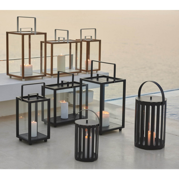 Cane-line - Lighttube Lanterne groß, rund Cane-line - Lighttube Lanterne groß, rund