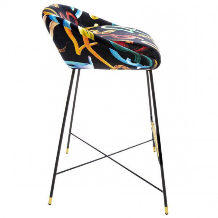 Seletti - TP Snakes Barhocker gepolstert Seletti - TP Snakes Barhocker gepolstert