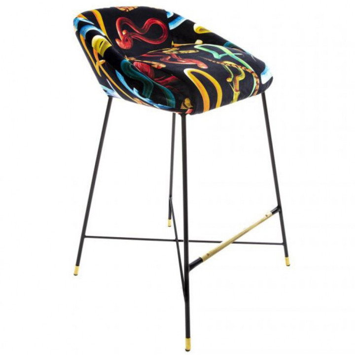 Seletti - TP Snakes Barhocker gepolstert Seletti - TP Snakes Barhocker gepolstert