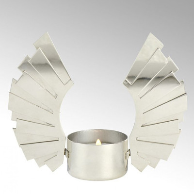 Lambert - Uriel Teelichthalter Flügel Nickel Glänzend Lambert - Uriel Teelichthalter Flügel Nickel Glänzend