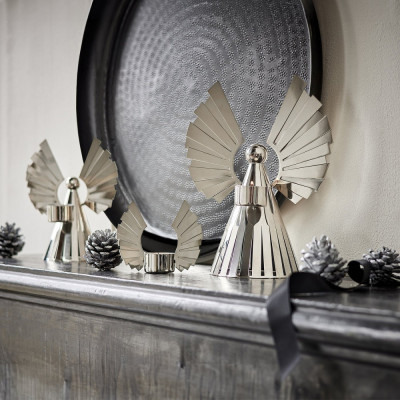 Lambert - Uriel Teelichthalter Flügel Nickel Glänzend Lambert - Uriel Teelichthalter Flügel Nickel Glänzend