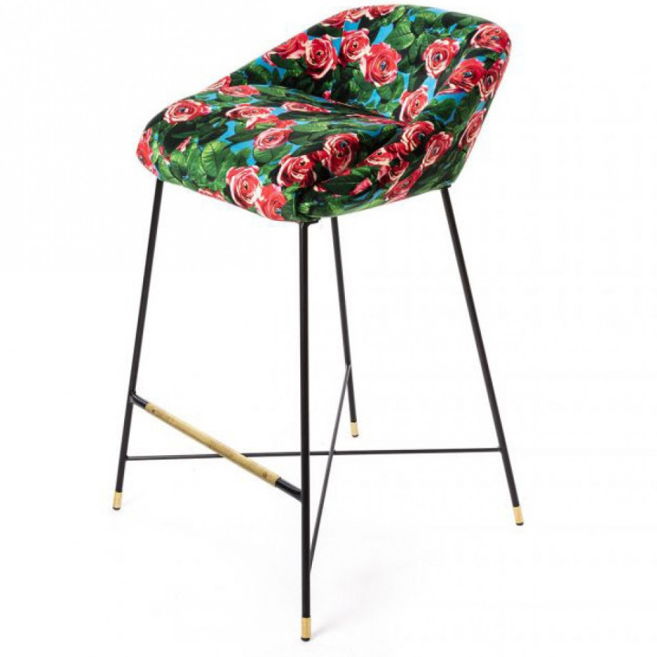 Seletti - TP Roses Barhocker gepolstert Seletti - TP Roses Barhocker gepolstert