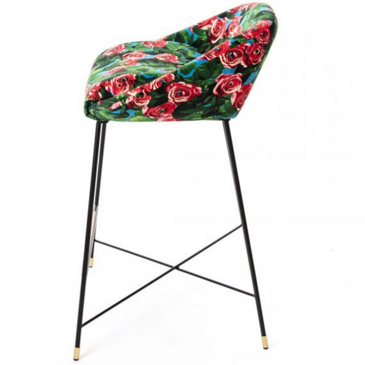 Seletti - TP Roses Barhocker gepolstert Seletti - TP Roses Barhocker gepolstert