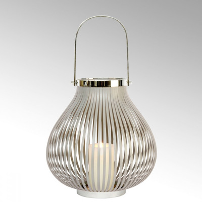 Lambert - Helen Laterne Taupe Bauchig L Lambert - Helen Laterne Taupe Bauchig L