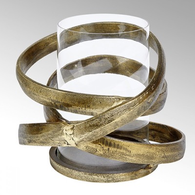 Lambert - Lombardo Windlicht mit Glaseinsatz Bronze Antik Lambert - Lombardo Windlicht mit Glaseinsatz Bronze Antik