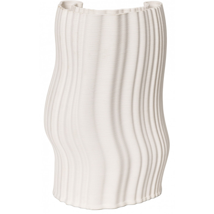 Ferm Living - Moire Vase Off-White Ferm Living - Moire Vase Off-White