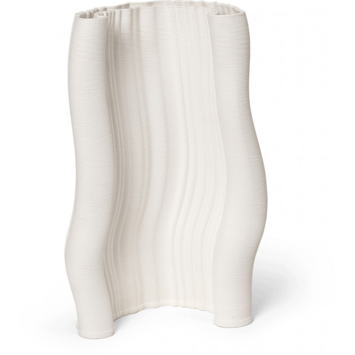 Ferm Living - Moire Vase Off-White Ferm Living - Moire Vase Off-White