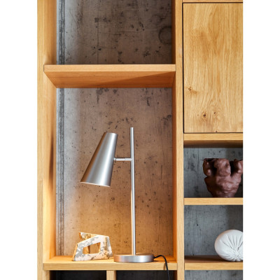 Woud - Cono Tischleuchte Satiniertes Metall Woud - Cono Tischleuchte Satiniertes Metall