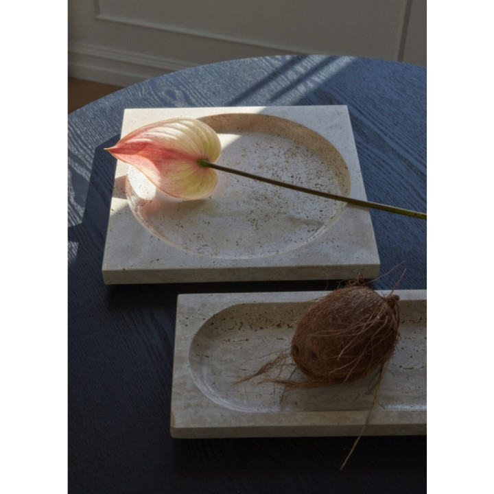 AYTM - Regina Deko Schale Travertin 30x30 cm AYTM - Regina Deko Schale Travertin 30x30 cm