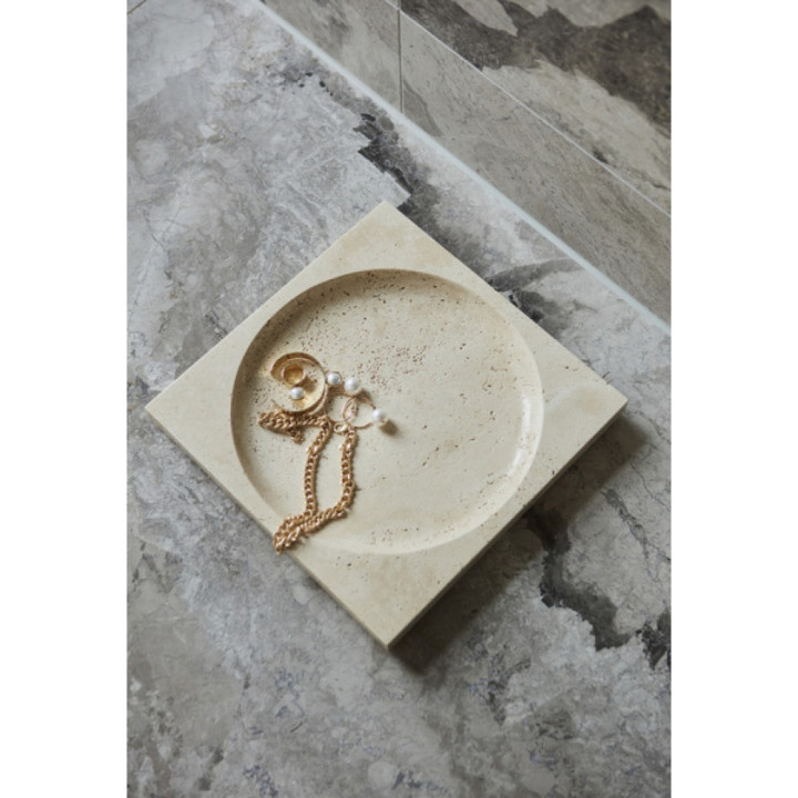 AYTM - Regina Deko Schale Travertin 30x30 cm AYTM - Regina Deko Schale Travertin 30x30 cm