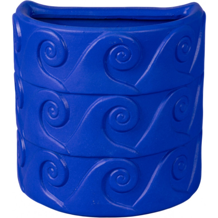 Seletti - Magna Graecia Wand-Vase Onde Blau Seletti - Magna Graecia Wand-Vase Onde Blau