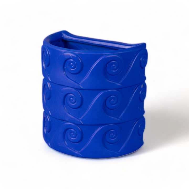 Seletti - Magna Graecia Wand-Vase Onde Blau Seletti - Magna Graecia Wand-Vase Onde Blau