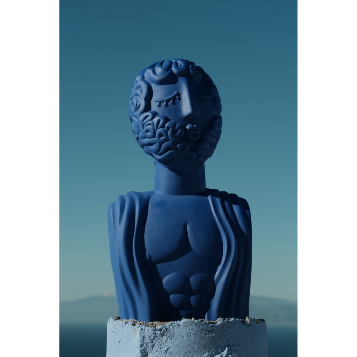 Seletti - Magna Graecia Büste Man Blau Seletti - Magna Graecia Büste Man Blau