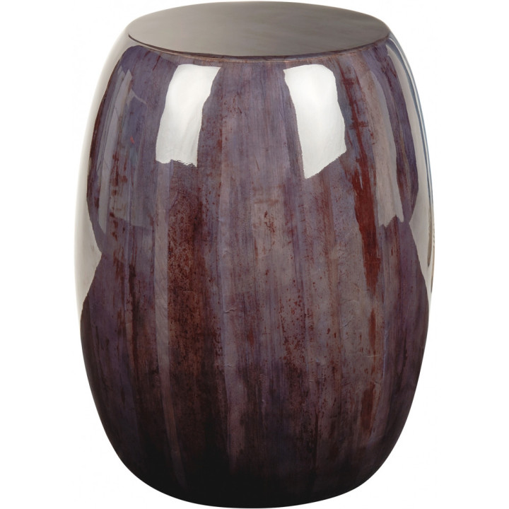 Lambert - Keiko Hocker/Beistelltisch Bananenblatt Grau Lackiert Lambert - Keiko Hocker/Beistelltisch Bananenblatt Grau Lackiert