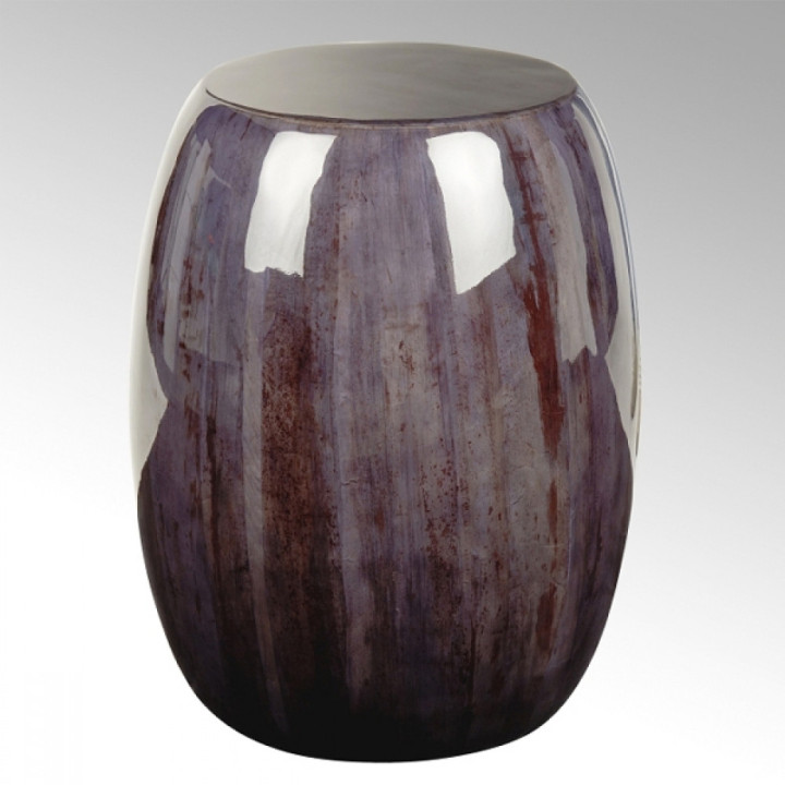 Lambert - Keiko Hocker/Beistelltisch Bananenblatt Grau Lackiert Lambert - Keiko Hocker/Beistelltisch Bananenblatt Grau Lackiert