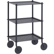 Muuto - Flow Trolley 3-Ebenen Blau grau
