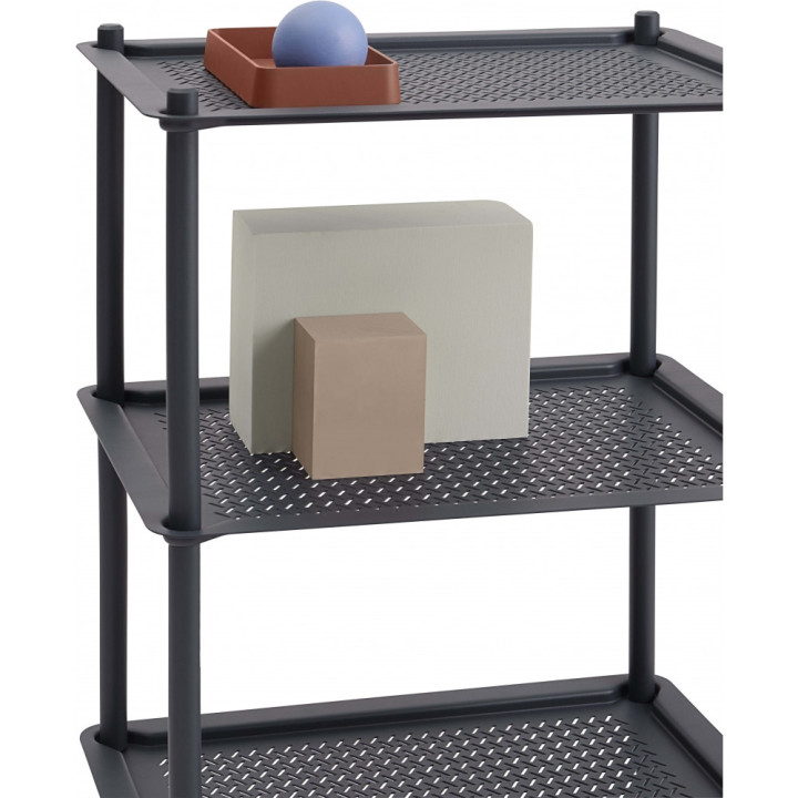 Muuto - Flow Trolley 3-Ebenen Blau grau Muuto - Flow Trolley 3-Ebenen Blau grau