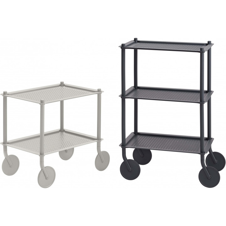Muuto - Flow Trolley 3-Ebenen Blau grau Muuto - Flow Trolley 3-Ebenen Blau grau