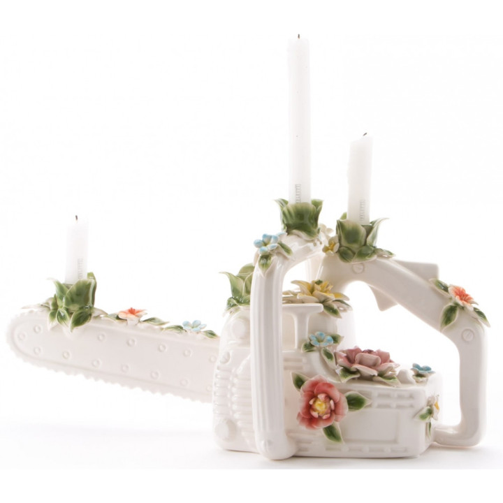 Seletti - Flower Attitude The Chainsaw Kerzenständer Seletti - Flower Attitude The Chainsaw Kerzenständer