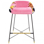 Seletti - TP Lipsticks Pink Barhocker gepolstert