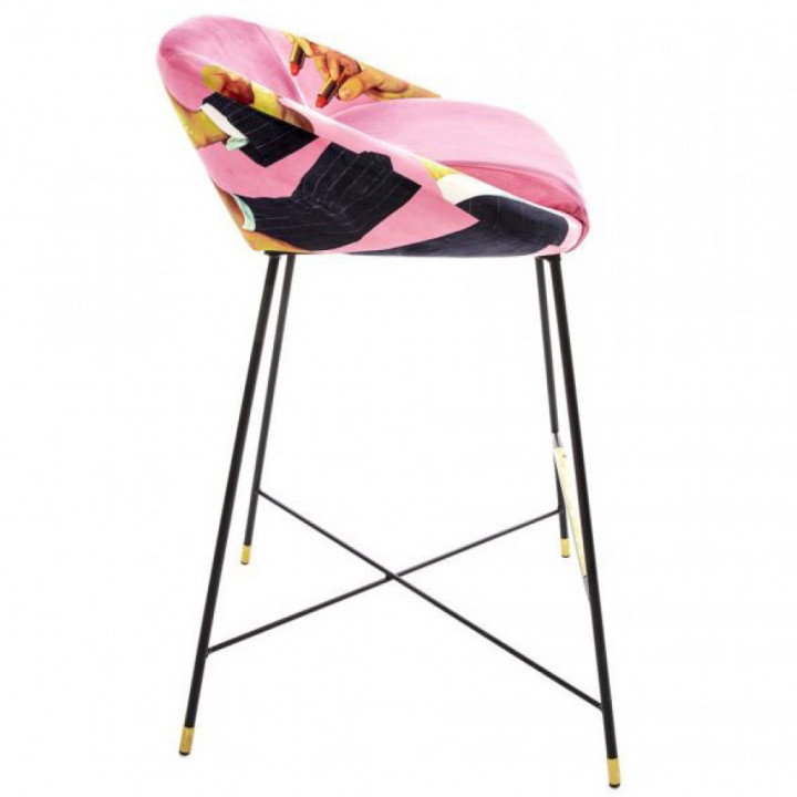 Seletti - TP Lipsticks Pink Barhocker gepolstert Seletti - TP Lipsticks Pink Barhocker gepolstert