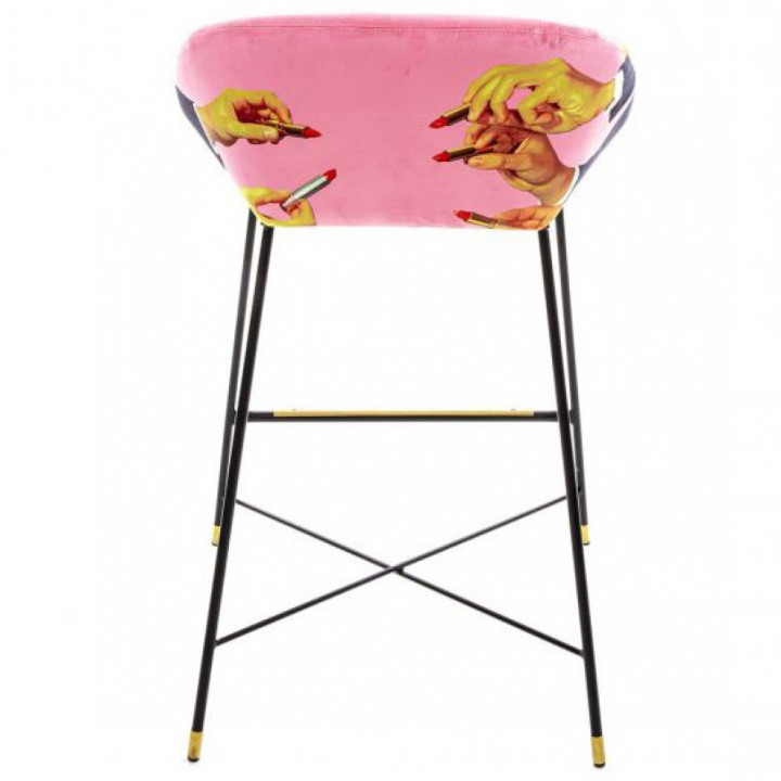 Seletti - TP Lipsticks Pink Barhocker gepolstert Seletti - TP Lipsticks Pink Barhocker gepolstert
