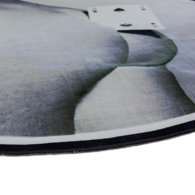 Seletti - TP Two Of Spades Teppich Ø194 cm Seletti - TP Two Of Spades Teppich Ø194 cm