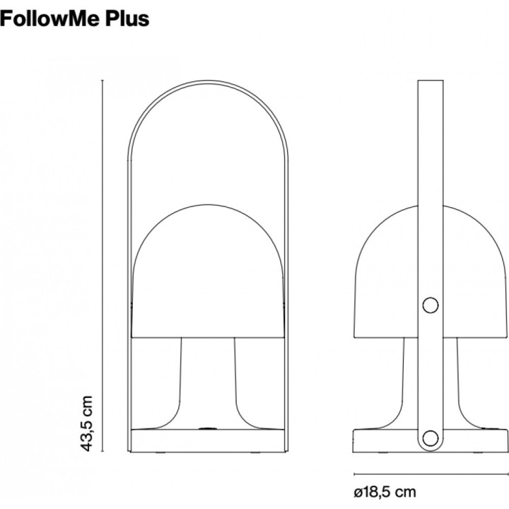 Marset - FollowMe Tischleuchte Plus Akku Weiß Marset - FollowMe Tischleuchte Plus Akku Weiß