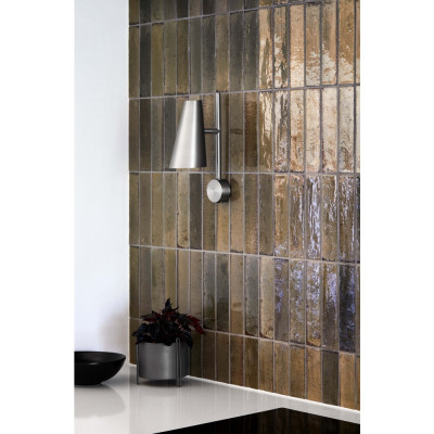 Woud - Cono Wandleuchte Satiniertes Metall Woud - Cono Wandleuchte Satiniertes Metall