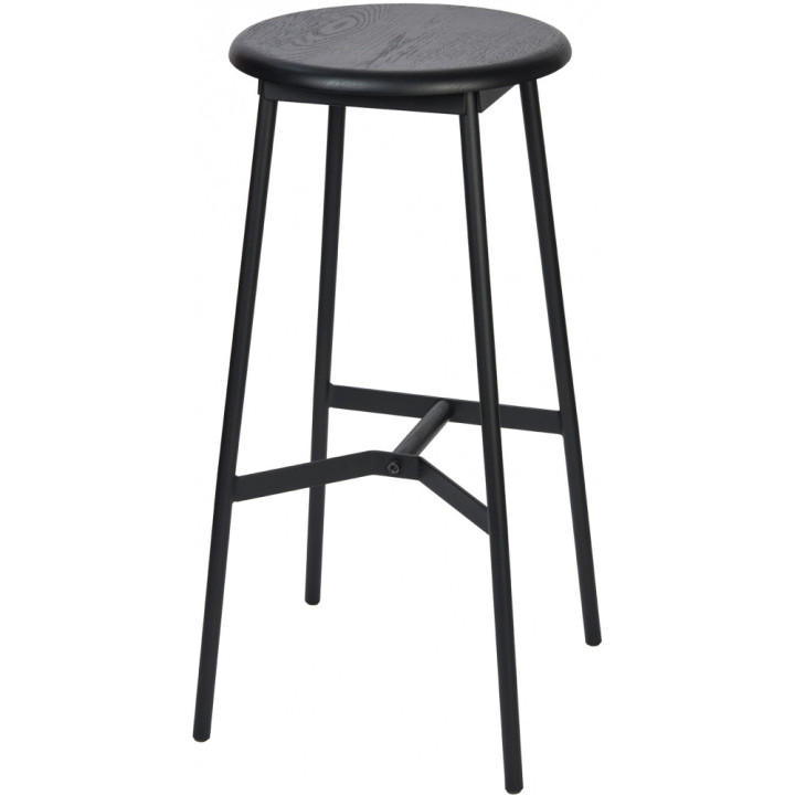 Lambert - Derrick Barhocker Eiche Schwarz Lambert - Derrick Barhocker Eiche Schwarz