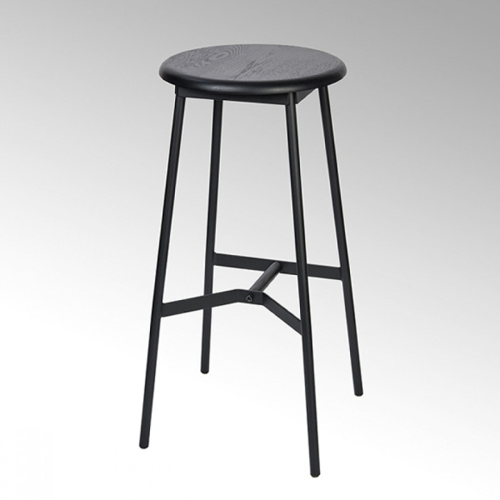 Lambert - Derrick Barhocker Eiche Schwarz Lambert - Derrick Barhocker Eiche Schwarz