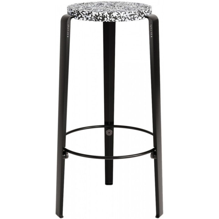 TIPTOE - Big Lou Bar Hocker Recyceltes Plastik Macchiato TIPTOE - Big Lou Bar Hocker Recyceltes Plastik Macchiato