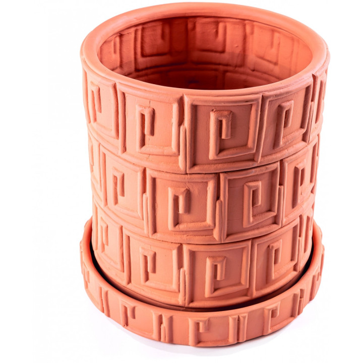 Seletti - Magna Graecia Vase mit Untersetzer Greca Seletti - Magna Graecia Vase mit Untersetzer Greca