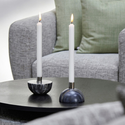 Lambert - Emisfero Kerzenhalter Grau/Nickel Lambert - Emisfero Kerzenhalter Grau/Nickel