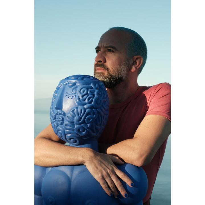 Seletti - Magna Graecia Statue Bronzo Helmet Blau Seletti - Magna Graecia Statue Bronzo Helmet Blau