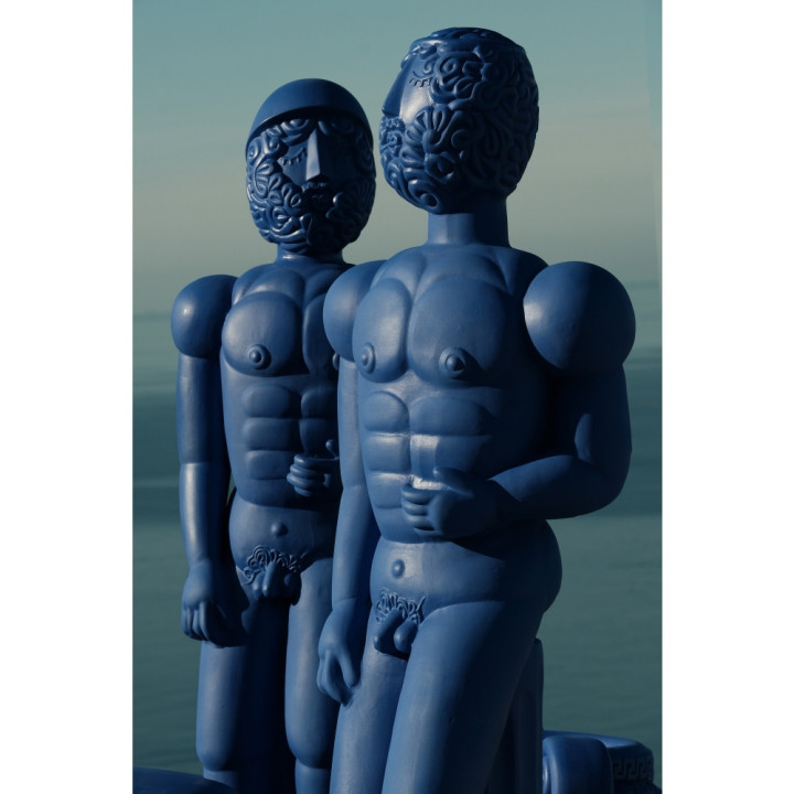 Seletti - Magna Graecia Statue Bronzo Helmet Blau Seletti - Magna Graecia Statue Bronzo Helmet Blau