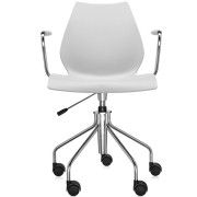 Kartell - Maui Bürostuhl mit Armlehen