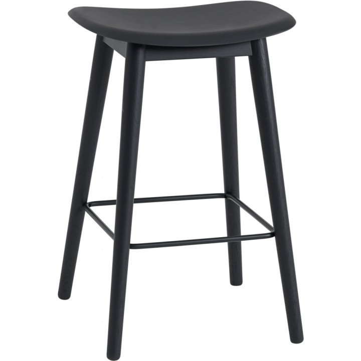 Muuto - Fiber Barhocker mit Holzgestell Muuto - Fiber Barhocker mit Holzgestell