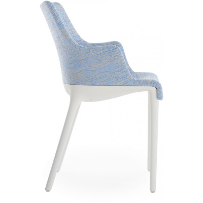 Kartell - Eleganza Nia Armlehnstuhl Gestell Weiß