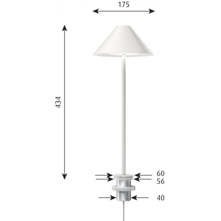 Louis Poulsen - Keglen Tischleuchte mit Pin Ø40 Louis Poulsen - Keglen Tischleuchte mit Pin Ø40
