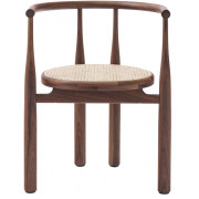 New Works - Bukowski Stuhl mit Rohrgeflecht