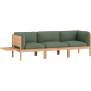 Moebe - Modular Sofa 3-Sitzer mit Armlehnen und Beistelltisch Field