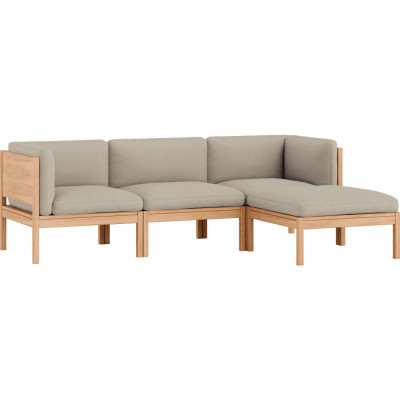 Moebe - Modular Sofa 3-Sitzer mit Armlehnen und Chaise Longue Field Moebe - Modular Sofa 3-Sitzer mit Armlehnen und Chaise Longue Field
